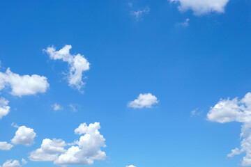 Blue sky with clouds nature for background