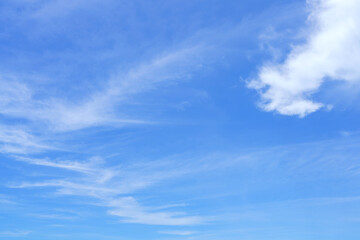 Blue sky with clouds nature for background