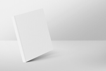 White book standing on white background

