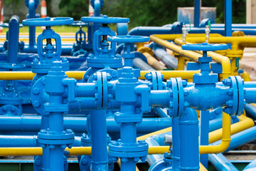 Pipelines Valves at gas plant