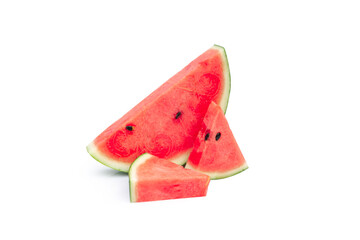 watermelon slice on white background.