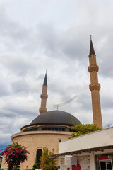 Fototapeta na wymiar Kemer Cami mosque in the center of Kemer, Antalya province in Turkey
