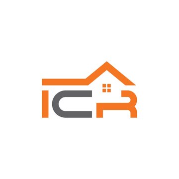 The initial letter ICR logo design 1