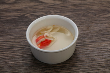 Vietnamese vinegar sauce with chili