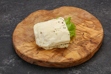 Halloumi cheese with mint for grill