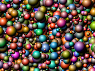 Vibrant Ball Backdrop