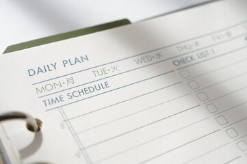 スケジュール帳（予定表、日程表）