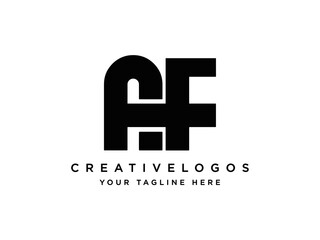 Obraz premium Letter AF Logo, Alphabet AF Letter Logo, Initials AF Letter Logo, Premium Business Logo Template