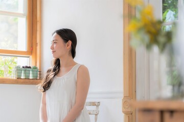 若い日本人女性　ビューティー　イメージ