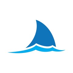 Shark fin logo design