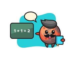 Illustration of mars character as a teacher
