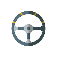 steering wheel icon design vector template