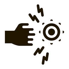 Fototapeta premium virus control icon Vector Glyph Illustration