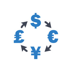 Currency exchange icon