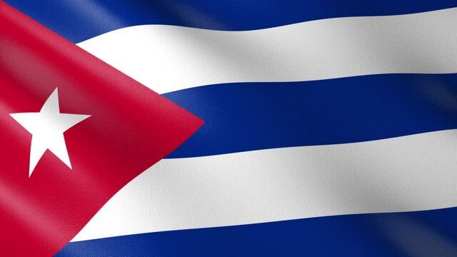Flag of The Cuba. Flag's footages are rendered in real 3D software. Perfect for TV, Movies, social, HUD, presentations, webs etc.