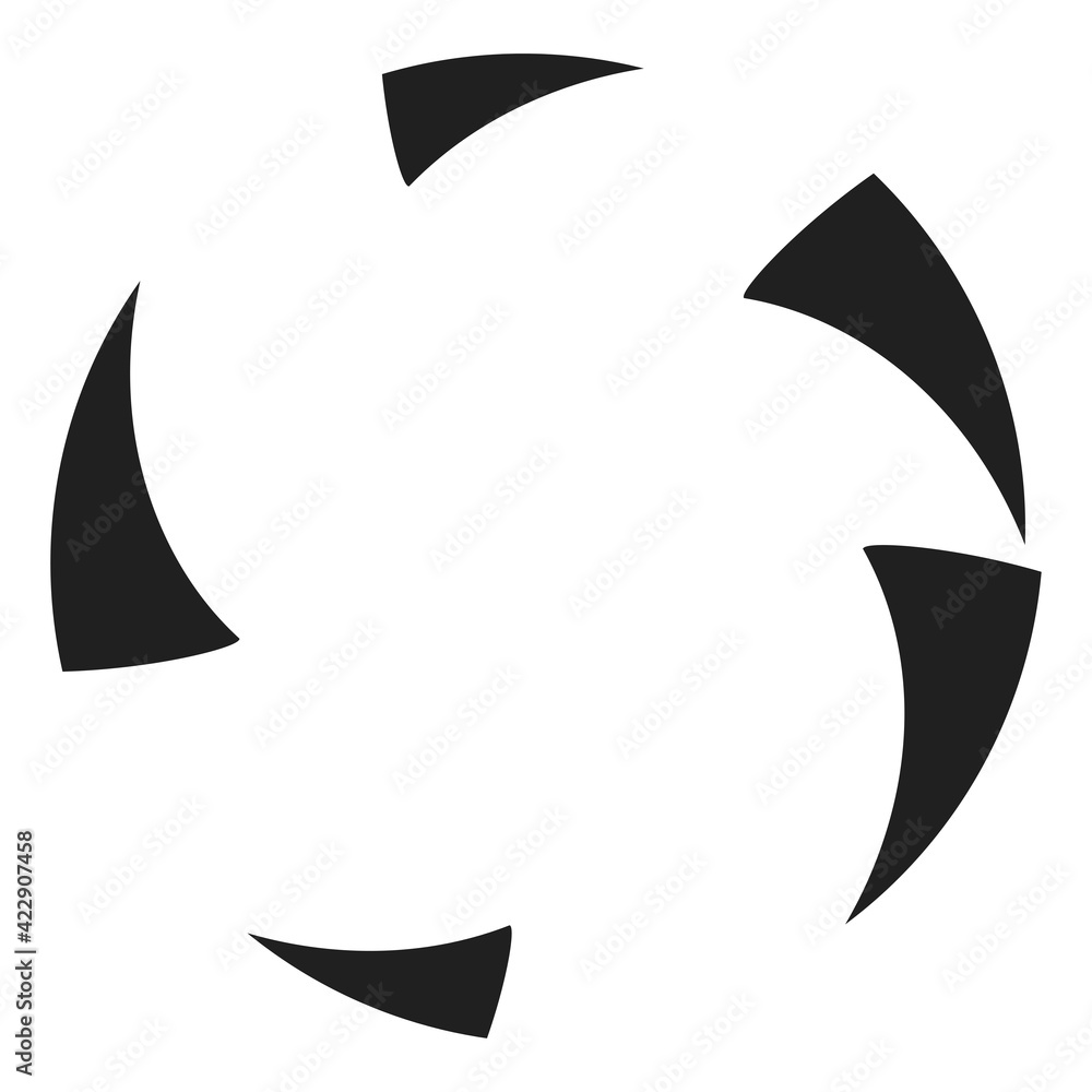 Poster radial abstract geometric circle desugn element. circular shape design