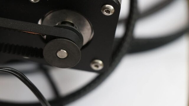 Stepper motor shaft driving belt of extruder for 3D printer