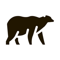 malaysian bear icon Vector Glyph Illustration
