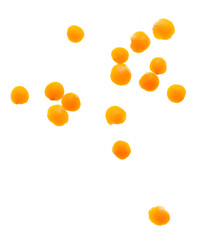 Lentils isolated on white background.