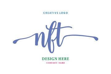 NFT lettering logo is simple, easy to understand and authoritative