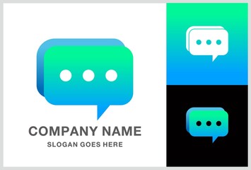 Chatting Icon Vector Logo Template