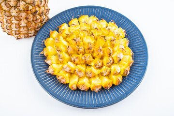 Fresh and delicious pineapple fruit platter