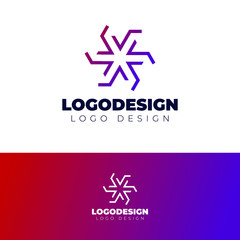 creative math logo design star logotype vector template
