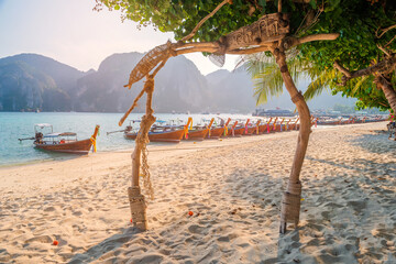 Sea beach atmosphere on Phi Phi Island