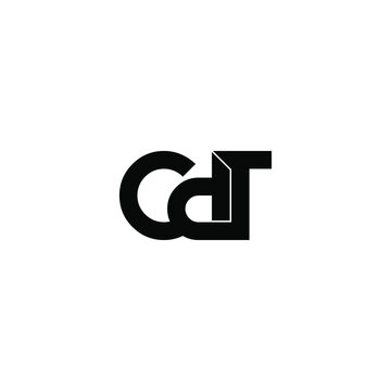 cdt letter original monogram logo design