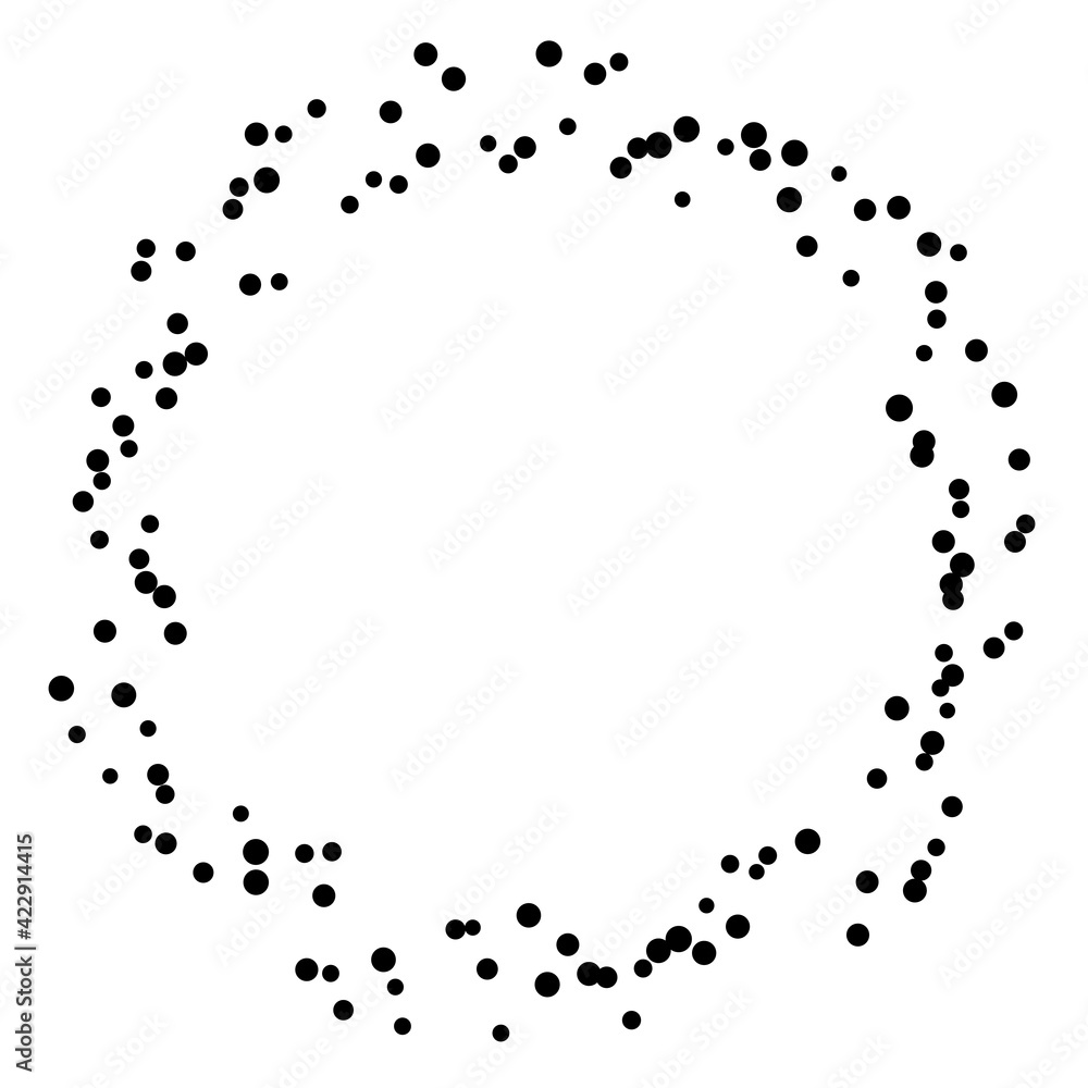 Aufkleber random dots, circles design element. speckles, dotted abstract design
