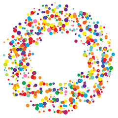 Random dots, circles design element. Speckles, dotted abstract design