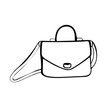 Premium Vector  Lady fashionable bag suitcase vector illustration