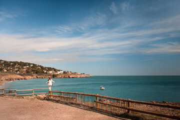 Obraz premium view of the sea from the sea