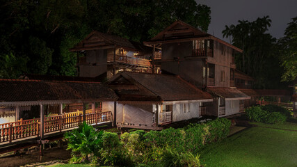 Fototapeta na wymiar A wood house inside forest from Malaysia.. 