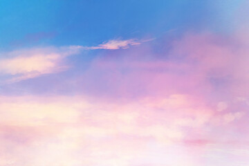 夜明けの空の風景イラスト、テクスチャ