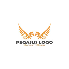 Pegasus horse head logo design