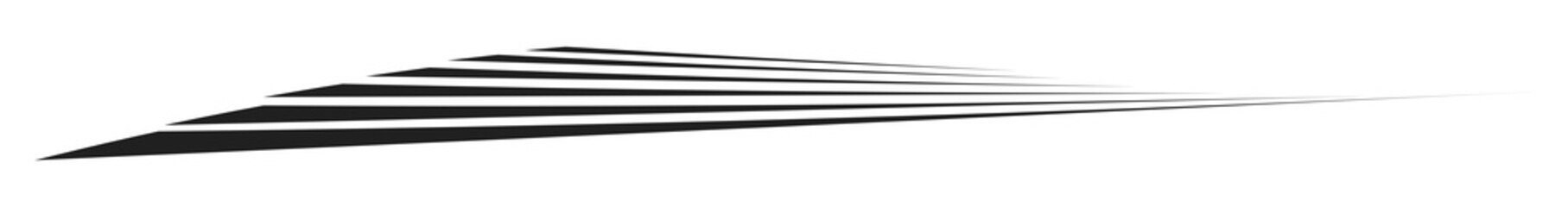 Dynamic brush, brushstroke shapes. Comic effect streaks, strips design