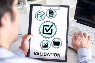 Validation concept on a clipboard