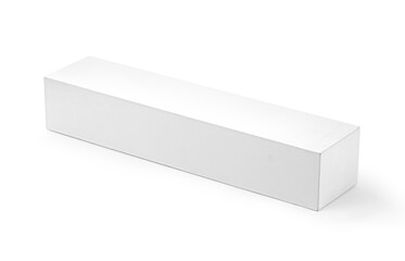 Fototapeta premium Blank White paper box isolated on a white