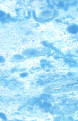 Abstract art background blue liquid paint watercolor technique illustration