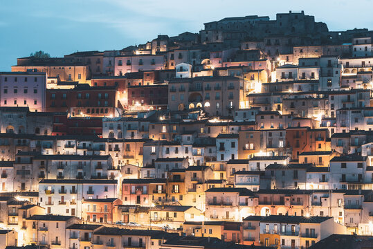 ancient town of Calitri, state of salerno, campania, italy