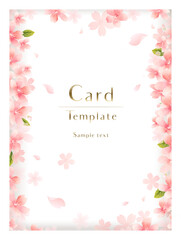水彩画の花のベクターイラスト　Vector Luxury elegant flower card template 　