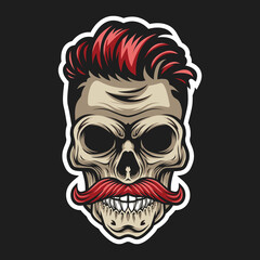Barber's skull, premium quality, design inspiration