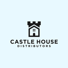 abstract house logo. castle icon