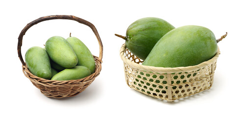 mangos on a white background 