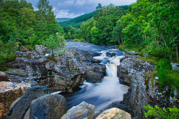 Kleiner Wasserfall, Invermoriston Falls, bei Loch Ness