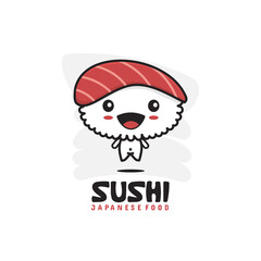 Cute sushi mascot character