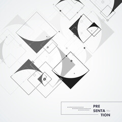 Square connect, great design for any purposes. Simple vector illustration. Abstract futuristic background. Banner design. Technology graphic element vector