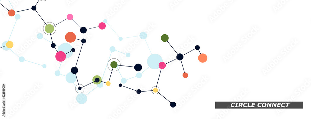 Aufkleber modern abstract connect on light backdrop. website icon symbol. abstract technology. vector graphic.