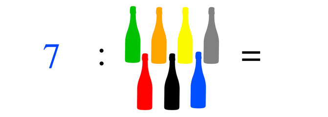 Simple mathematical problems, addition, subtraction, multiplication and division.